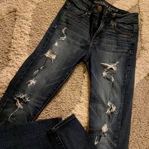 💥DISTRESSED HIGH-RISE JEGGING💥